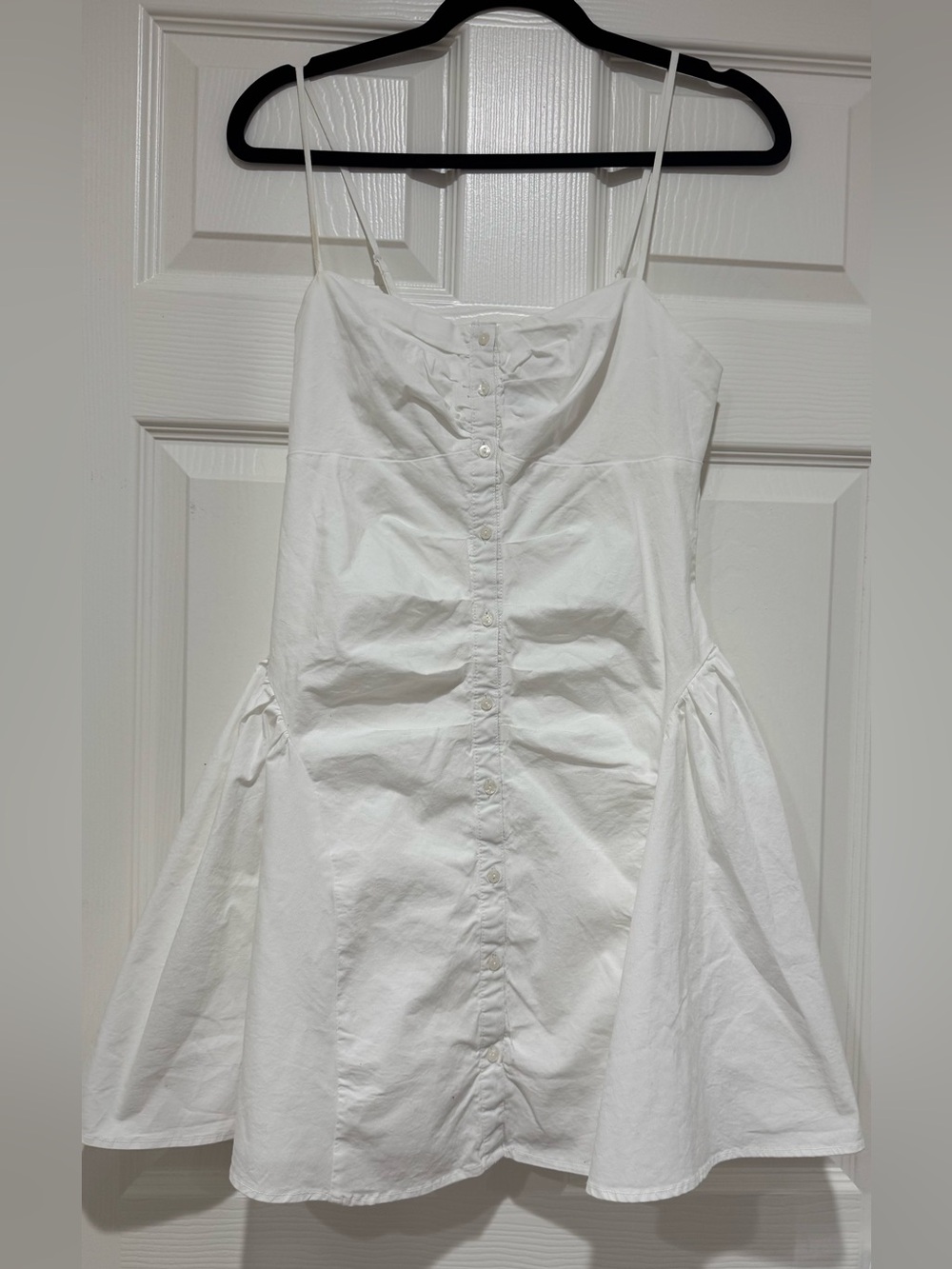 Wild Fable White Button Front Mini Dress S